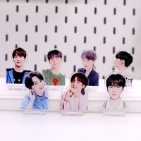 KPOP-Mini support en plastique transparent acrylique pour garçon RM JIN JIMIN SUGA V JUNGKOOK, 7 pièces