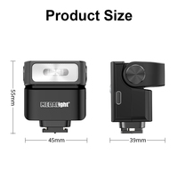 Flash Speedlite Mini Professionnel Medalight F2S GN12 CCT 6200k400 avec Télécommande Sans Fil et Synchronisation Haute Vitesse pour Appareils Photo Portables