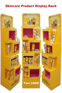 Tùy chỉnh hiện đại thân thiện với môi tông cho Pop hiển thị Kệ siêu thị quảng cáo giấy di động tầng Pallet đồ ăn nhẹ đứng - Product Image 6