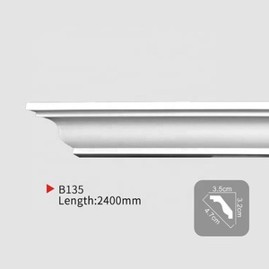 Moulures de corniche décoratives intérieures en polyuréthane doré de style européen moderne, sculptées, pour villas et hôtels, garantie à vie DESMOND - Product Image 2