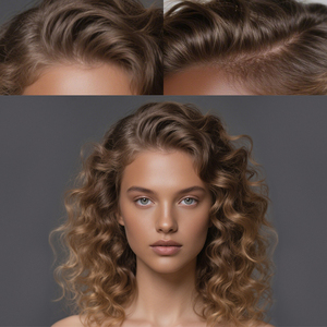 Perruques Remy 100% Cheveux Naturels Bouclés 5x5 13x4, Perruques Frontales en Dentelle Cheveux Naturels Brésiliens, Lots de Cheveux Naturels Bruts Vente en <span class=keywords><strong>Gros</strong></span> - Product Image 1