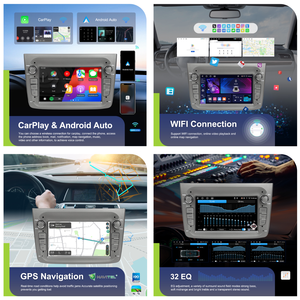 Hikity pour <span class=keywords><strong>Alfa</strong></span> <span class=keywords><strong>Romeo</strong></span> <span class=keywords><strong>MITO</strong></span> 2008-2016 <span class=keywords><strong>Autoradio</strong></span> Android 7'' 4+64G Audio de voiture Stéréo de voiture CarPlay sans fil Android Auto GPS WIFI OEM - Product Image 2