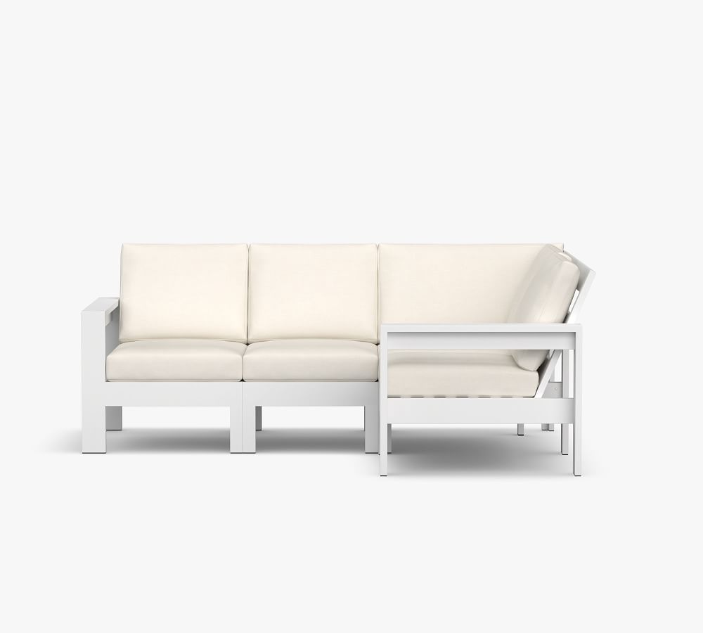 aluminum garden sofa metal patio furniture simple design outdoor sofa set with cushion