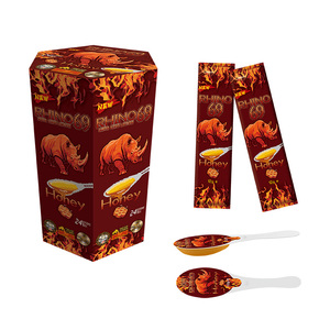 Cuillères jetables en plastique PP avec opercule en aluminium pour café, sucre, smoothies et miel, et boîte de présentation en papier pour acier dur - Product Image 1