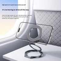 Support de téléphone magnétique super résistant pliable double face multifonctionnel en alliage d'aluminium aéronautique pour une utilisation sur bureau