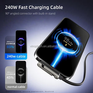 Cable de Carga Rápida de 240W, Compatible con iPhone 17, 16, 15, Tabletas <span class=keywords><strong>SAMSUNG</strong></span>, Tipo C a Tipo C, con Soporte Ajustable para Teléfono - Product Image 4