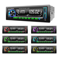 Cassette stéréo de voiture universelle 1din, lecteur de musique Mp3 USB avec sortie mains libres AUX subwoofer