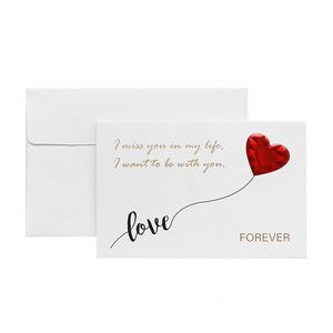 Tarjeta de Felicitación Hecha a Mano para el Día de San Valentín con Sobre, Mensaje Impreso en Papel Pequeño para Bodas y Bendiciones de Acción de Gracias - Product Image 4