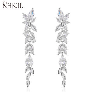 Rakol Ep2605 Groothandel Cz Oorbellen <span class=keywords><strong>2025</strong></span> Nieuwste Ontwerp Zirkonia Oorbellen Feestsieraden Voor Dames Nieuwjaar - Product Image 2