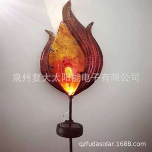 Lampe solaire LED extérieure autoportante en forme de flamme, résistante à l'eau, pour jardin - Product Image 4