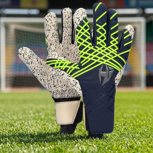 Goalkeeper Gloves Front Palm Quartz Latex Professional Goalkeeper Gloves Backhand High Foam Sublimation Printing Customized - Product Image 2