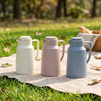 Carafe isotherme sous vide en PP de 1 litre, sans BPA, écologique, recyclable, pour café et thé