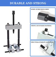 9 pièces ensemble d'extracteur de séparateur de roulement Kit d'outils de retrait de roulement Portable séparateur de roulement en métal ensemble d'outils de réparation automatique