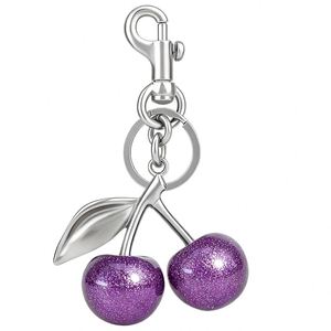 Stock Ready Red Cherry Keychain Bag Charm for Purses <b>Handbags</b> Lucky Dice Star Charm Accessories Mother's Day Gift Fast Ship - Product Image 1