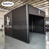 Tente de simulation de golf gonflable professionnelle, cage de swing de golf durable avec logo personnalisé pour studio