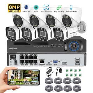 Hongglobal 8MP 8 kênh mạng video ghi nhà IP surveil CCTV Camera Set NVR Kit hệ thống không dây an ninh Hệ thống camera - Product Image 1
