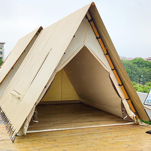 Cadre en A personnalisé pour <span class=keywords><strong>l</strong></span>'extérieur Glamping Safari Étanche en forme de triangle contreventement droit inspiré de la campagne pour les tentes de <span class=keywords><strong>camping</strong></span> - Product Image 4