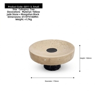 Plateau en marbre pour la décoration de la maison, idéal pour hôtel, club, salon, table basse, plateau à fruits, plateau décoratif moderne en marbre naturel