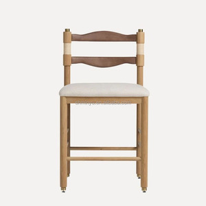 2025 Minyu Morden antico sgabello da banco in legno massello con cuscino in tessuto Wabi-Sabi <span class=keywords><strong>Design</strong></span> <span class=keywords><strong>sedia</strong></span> da pranzo per mobili per la casa - Product Image 2