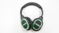 Fabricant de casques de disco silencieux INDA, casque de fête silencieuse de 500 mètres, casque de disco silencieux HiFi sur oreille en cuir, émetteur