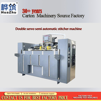 Machine à coudre semi-automatique à double servo pour boîtes en carton ondulé à feuille unique, machine à fabriquer des clous pour cartons pour l'industrie de l'emballage
