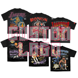 Mềm số lượng lớn Heavyweight nhà sản xuất Crew Neck 260 280 GSM cotton quá khổ người đàn ông trống đen in áo phông tùy chỉnh đồ họa Áo Thun - Product Image 4