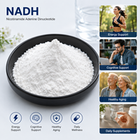 %90 Nikotinamid Adenin Dinükleotid İndirgenmiş NADH CAS 606-68-8 Yaşlanma Karşıtı Enerji Arttırıcı Hücresel Destekleyici