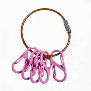 Karabiner-Schlüsselanhänger mit Mehrfachhaken, Metallclip, Multifunktionaler Schlüsselhalter, Flexibler Schlüsselorganizer, Anti-Verlust-Ring - Product Image 6