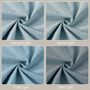 <span class=keywords><strong>Cortinas</strong></span> Transpirables de Poliéster con Bolsillo para Varilla y Ojales, Filtro de Luz, Paquete de 2, Decoración para Hogar y Oficina, Personalizadas al por Mayor - Product Image 5
