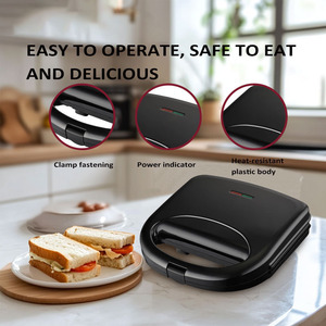 Sandwichera eléctrica con calentamiento de doble cara y función para mantener el calor, para uso doméstico en la cocina. - Product Image 4