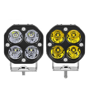 Vente flash : phare de travail pour voiture et moto 40W, en alliage d'aluminium noir, modifié, 4 pouces, projecteur à quatre feuilles de trèfle, véhicules tout-terrain, <span class=keywords><strong>12V</strong></span>, neuf - Product Image 2