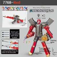 Juguete Robot Mecha Transformable Manual de Plástico Ecológico con Efectos de Luz y Sonido Lijia, Regalo de Cumpleaños Perfecto Unisex