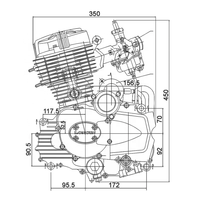 Moteur de scooter CQJB Loncin 125cc moteur de moto Atv 250cc moteur Quad