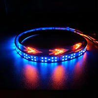 Bande lumineuse LED 24V pour pick-up, feu arrière coloré en forme d'arête de poisson, étanche, RGB, feu stop, marche arrière, clignotant, pour SUV