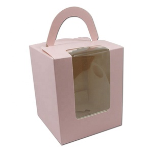 Boîte en carton de papier d'emballage de poupée de gâteau personnalisée avec fenêtre en PVC transparente voyage Portable le plus populaire - Product Image 3