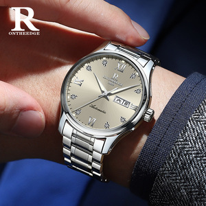<span class=keywords><strong>Montre</strong></span> pour <span class=keywords><strong>homme</strong></span> ultra-fine entièrement automatique, <span class=keywords><strong>montre</strong></span> mécanique haut de gamme étanche, bracelet en acier inoxydable lumineux, cristal saphir - Product Image 2