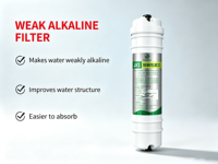 Kartrid Filter Air Alkali Sambung Cepat Gaya Korea 10-inci 1/4"