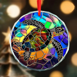 Adorno Colgante de Cristal Transparente Creativo, Decoración Moderna para Ambiente Navideño, Atrapasoles de Cristal - Product Image 3