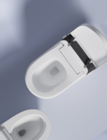 WC intelligent à poser au sol, design moderne, en acier inoxydable, avec siège chauffant et système de désodorisation automatique, commande au pied – Meilleures ventes