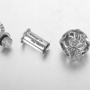 Paslanmaz Çelik Sevimli çocuk Anıt Kremasyon Hollow Kelebek Kül Urn Kolye Hatıra Madalyon Tutucu Kristal Kolye - Product Image 4