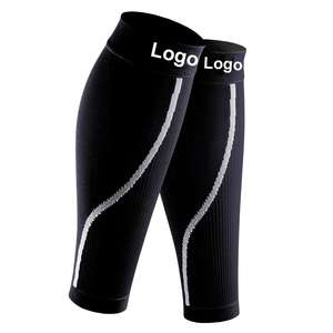 Manchons de soutien de mollet tricotés personnalisables, respirants, pour le soulagement des douleurs aux jambes, varices, douleurs de la tibia, compression 20-30 mmHg, unisexe - Product Image 1