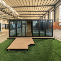 Casa Prefabricada Personalizable de Alta Calidad, Completamente Amueblada, Expandible, Contenedores de Envío Plegables para Oficina