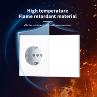 Interruptores y Enchufes de Pared WESA Ultrafinos con Botón Pulsador de 1/2/3 Vías, Enchufe Europeo de 1/2 Vía, Combinación Libre, Diseño Moderno de Lujo