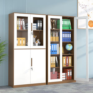 Armoires spéciales pour dossiers en acier, verre et métal avec étagères réglables, grande capacité <span class=keywords><strong>de</strong></span> stockage <span class=keywords><strong>de</strong></span> documents <span class=keywords><strong>de</strong></span> <span class=keywords><strong>bureau</strong></span> - Product Image 4