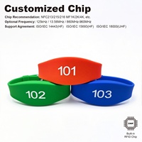 Intelligentes NFC RFID Armband Chip-Karten-Tag Zugangskontrollsystem für Schule Hotel Fitness-Studio Schließfach-Lösung