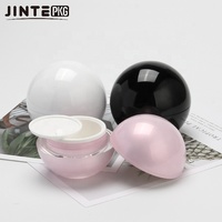 Emballages cosmétiques de luxe en or, pots en forme de boule avec couvercles pour crème hydratante pour le visage