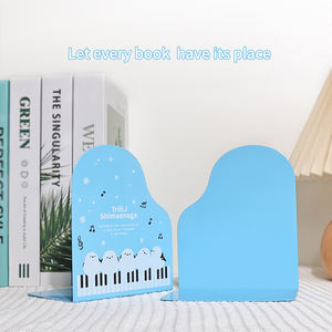 <span class=keywords><strong>Sujetalibros</strong></span> de metal portátil moderno personalizable <span class=keywords><strong>Sujetalibros</strong></span> de diseño de hierro vertical para libros y archivos para niños - Product Image 2