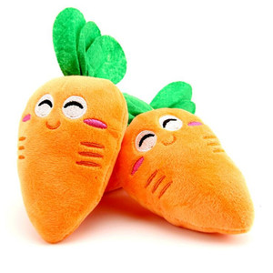 Kinghon Durable Carrot-Shaped Squeaky Dog Chew Toy Interactive <b>Plush</b> Stuffed Pet Toy Squeak-Sounding Dog Chew Toy - Product Image 6