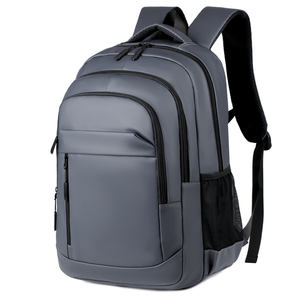 <b>Stylish</b> Unisex PU Laptop <b>Backpack</b> with Zipper Closure 20-39L Large Capacity <b>Waterproof</b> Travel Design Custom Logo - Product Image 1