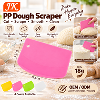 Grattoir à pâte en plastique PP Jinke, outil de découpe pour pâtisserie, crème, décoration de gâteaux, bol multifonctionnel, qualité alimentaire, antiadhésif